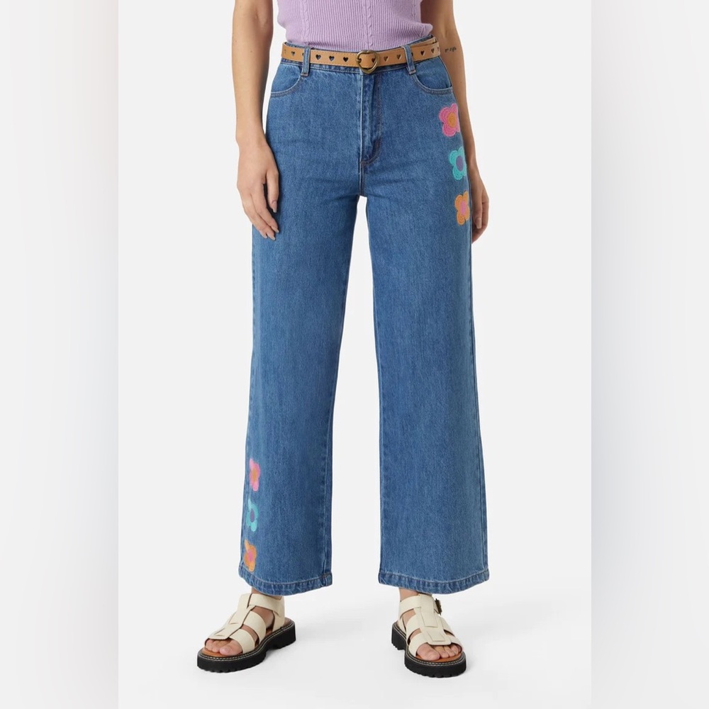 NWT Princess Highway embroidered jeans